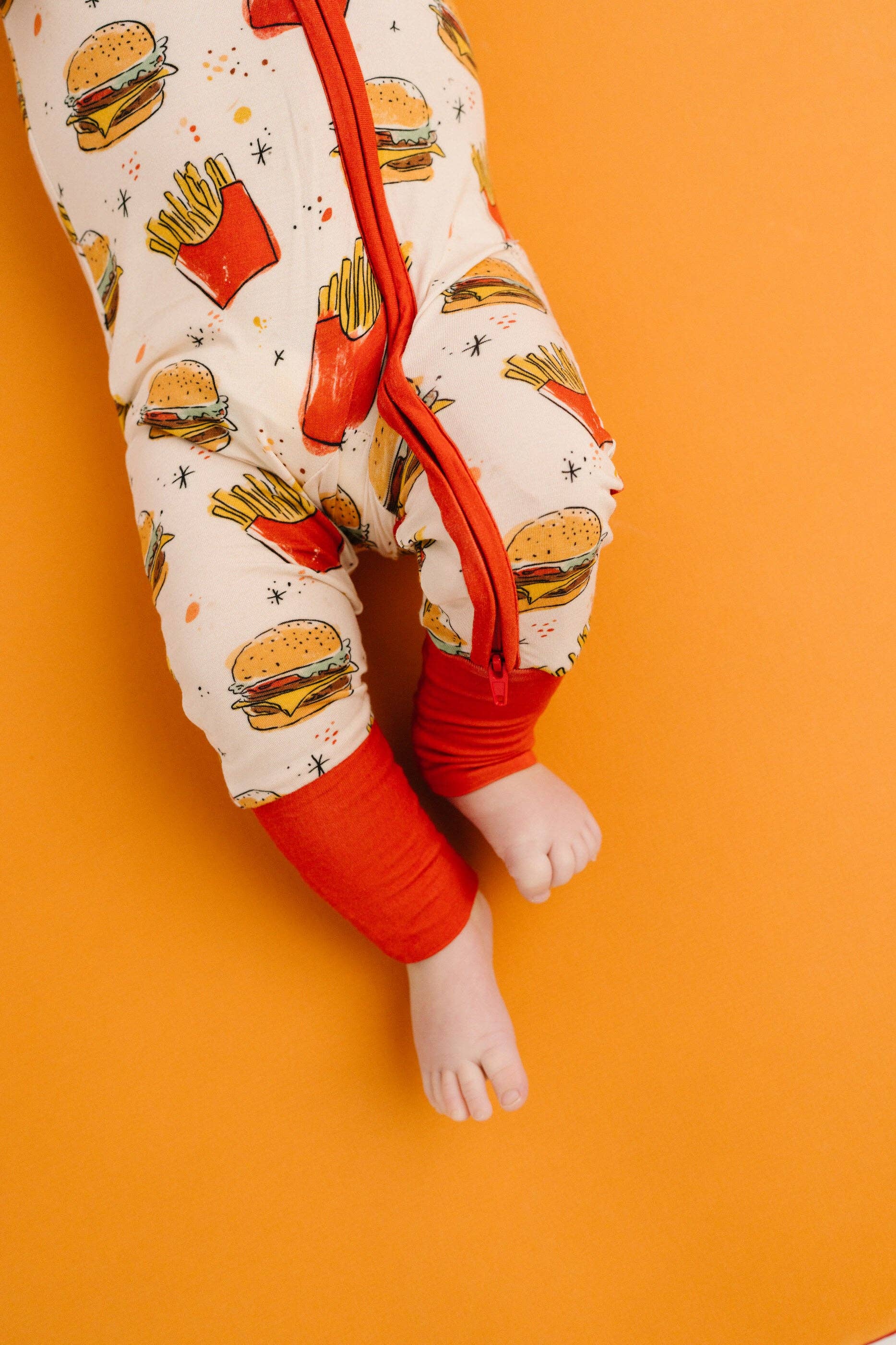 Baby Bamboo Sleeper - Cheeseburger Meal