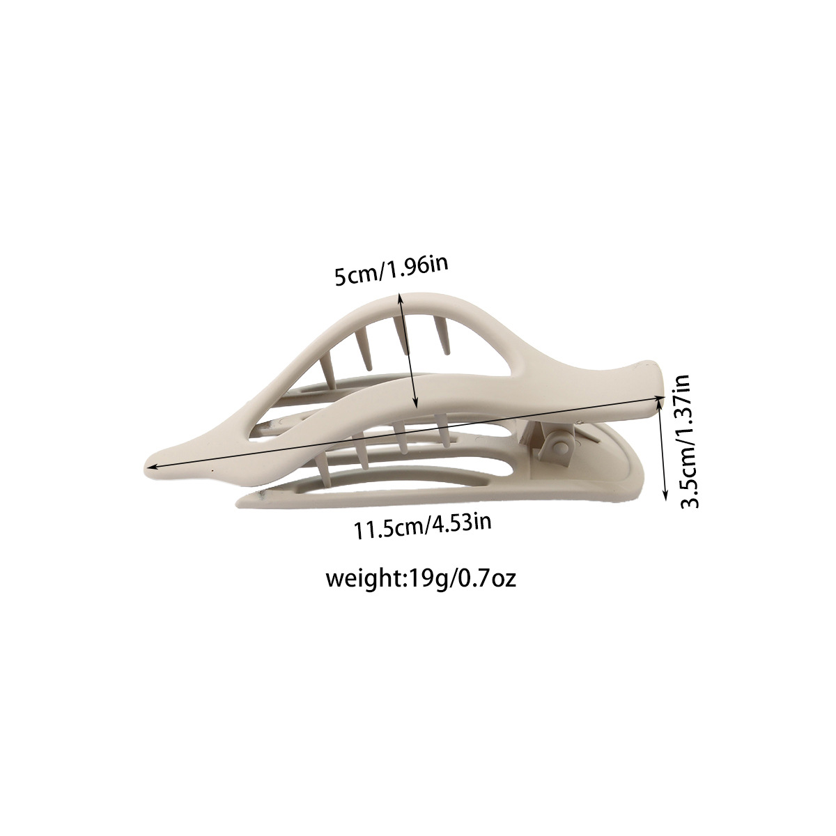 Leaf Flat Oval Hair Clip