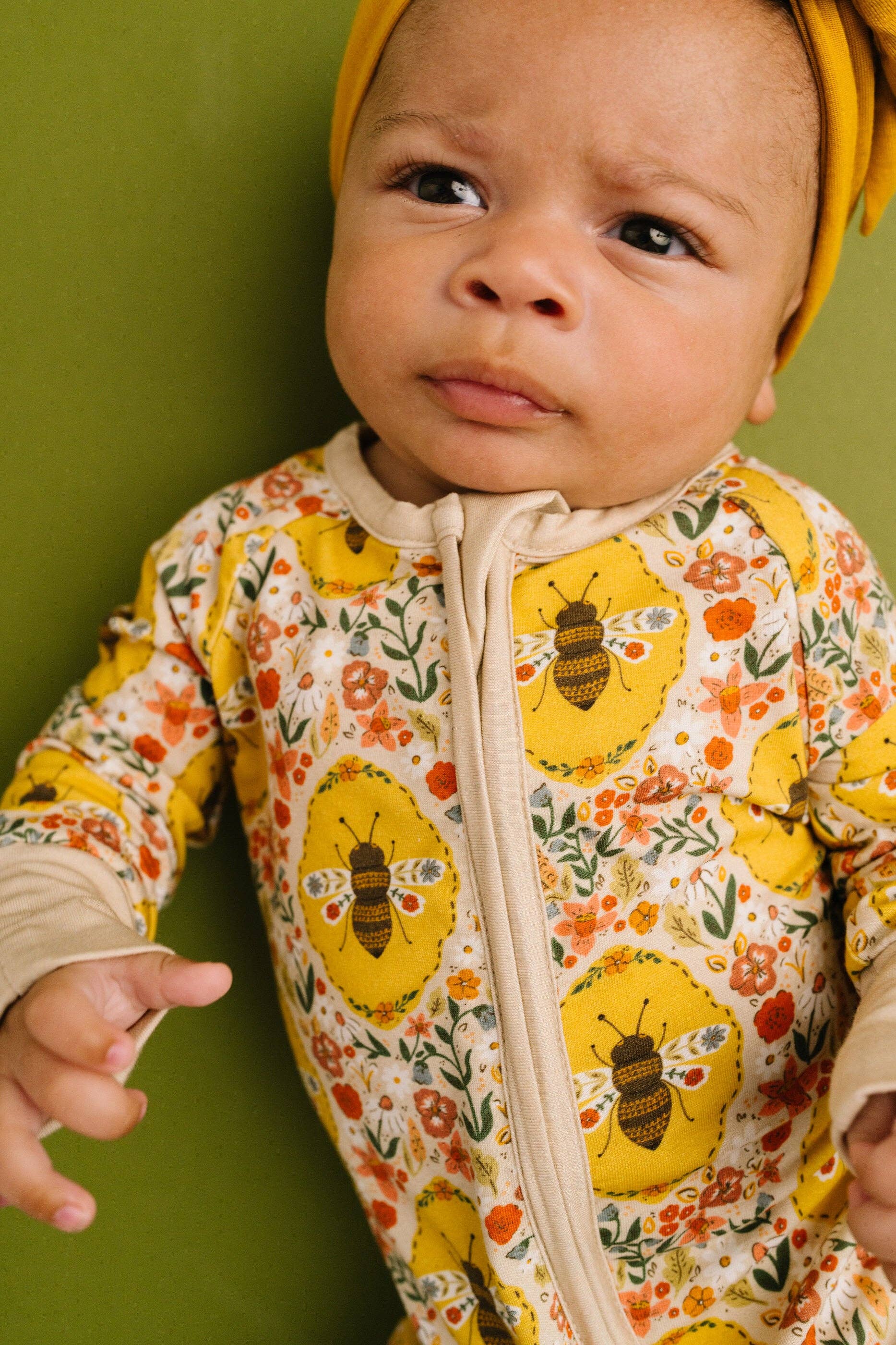 Baby Bamboo Sleeper - Sweet Bee