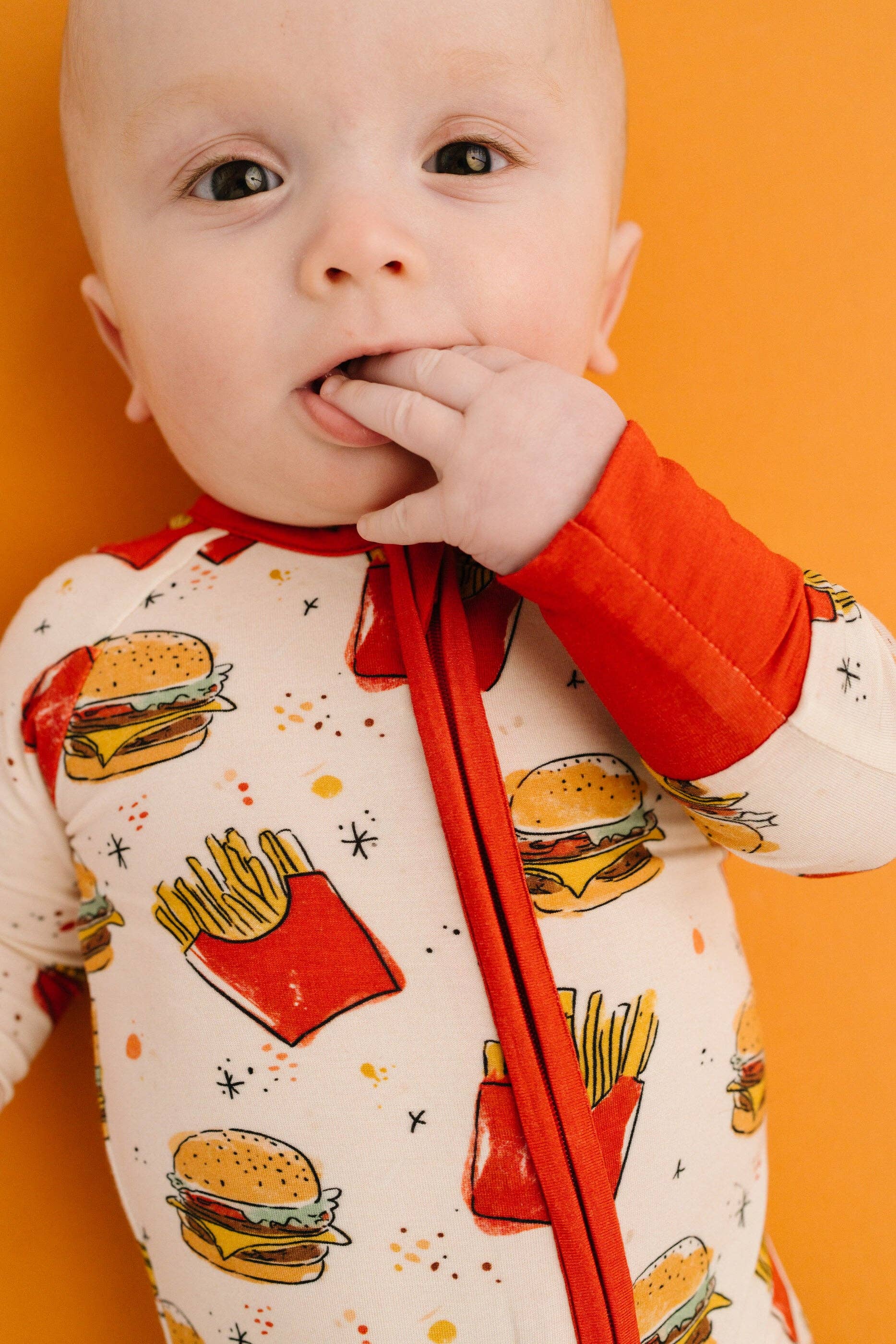 Baby Bamboo Sleeper - Cheeseburger Meal