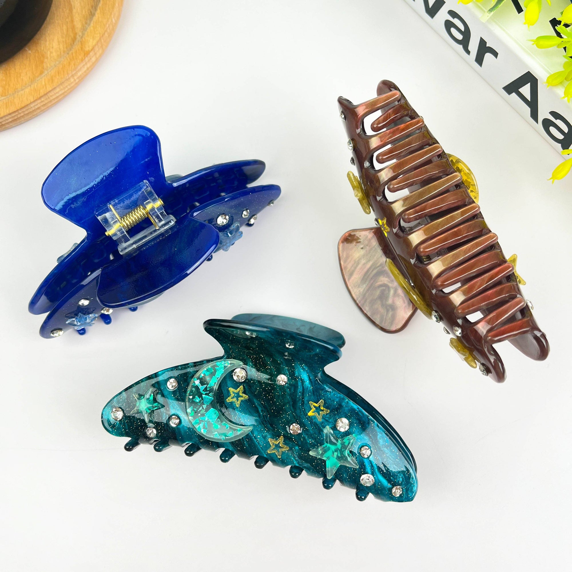 Moon Star Claw Clip