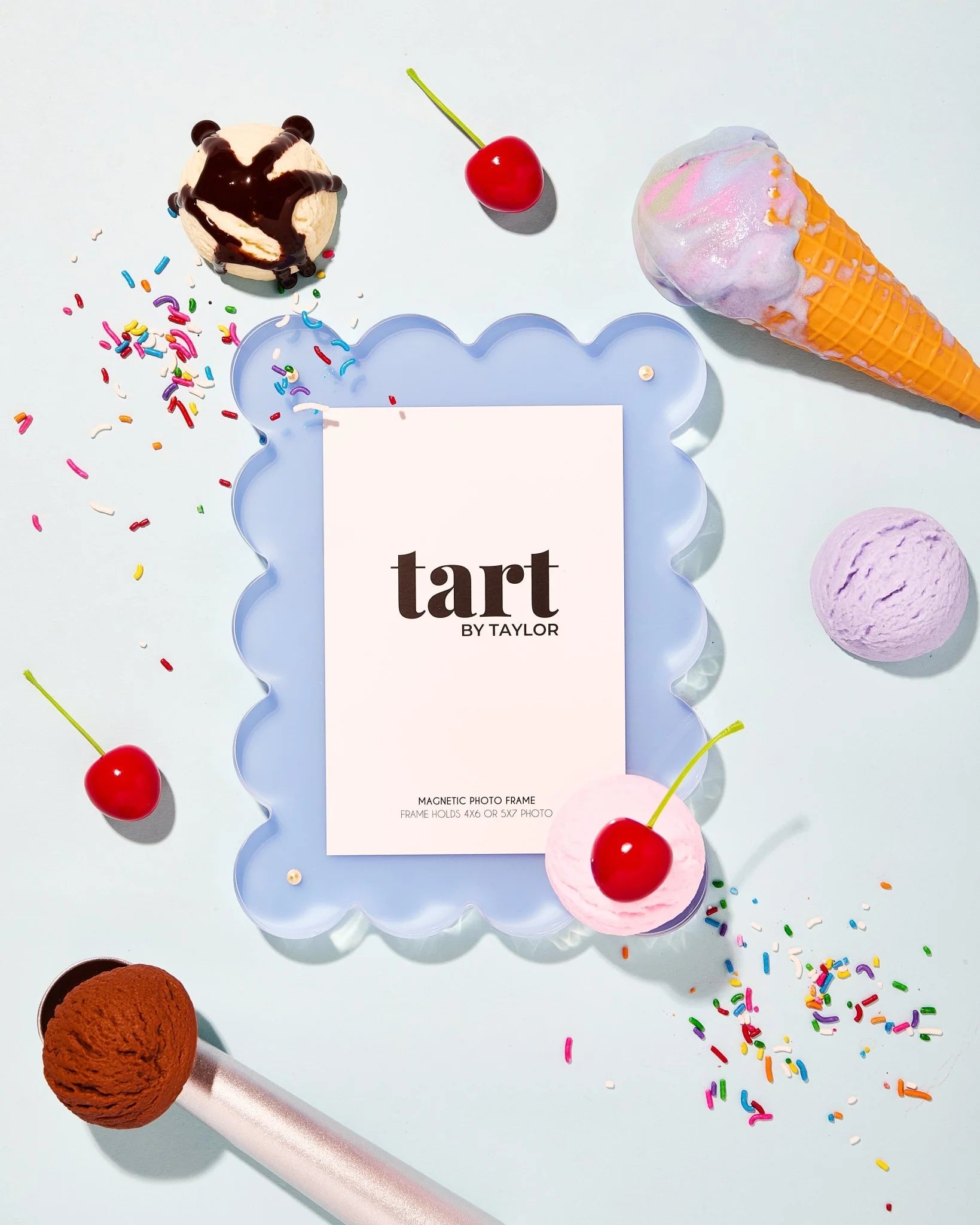 Denim Blue Acrylic Photo Frame