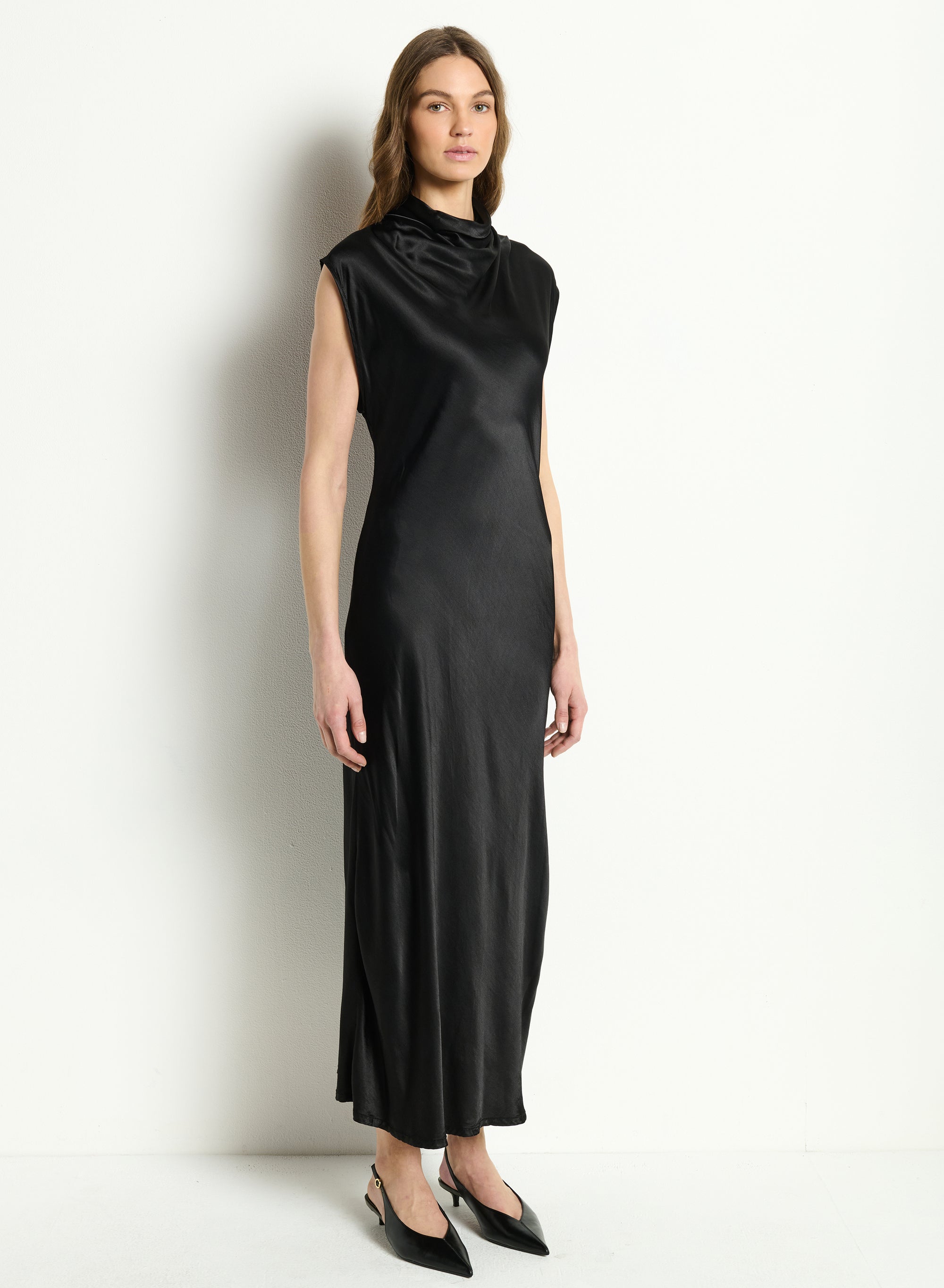 ASTRA BIAS MOCK NECK DRESS