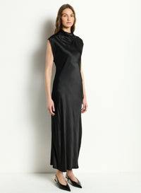 ASTRA BIAS MOCK NECK DRESS