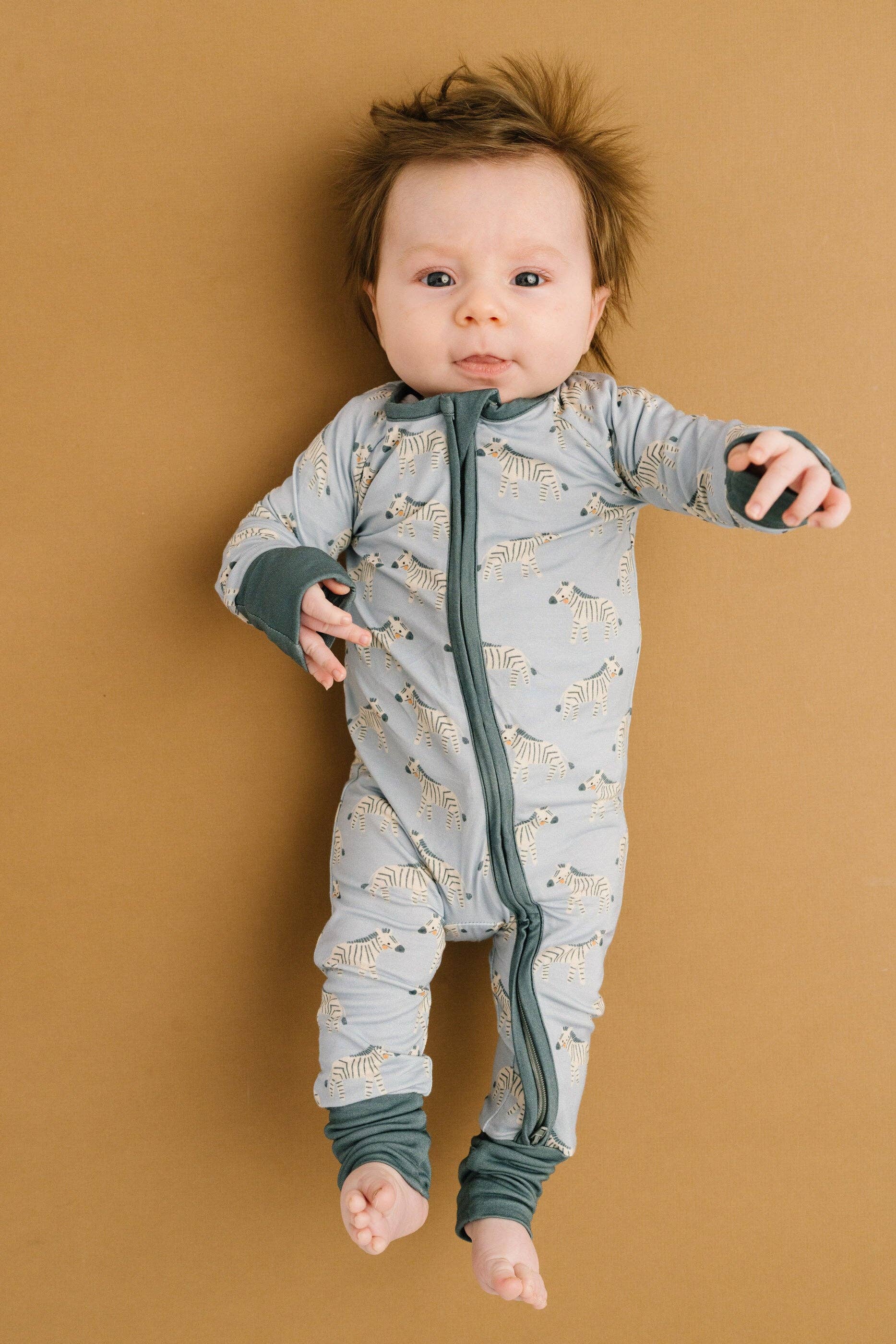 Baby Bamboo Sleeper - Zebra Friends