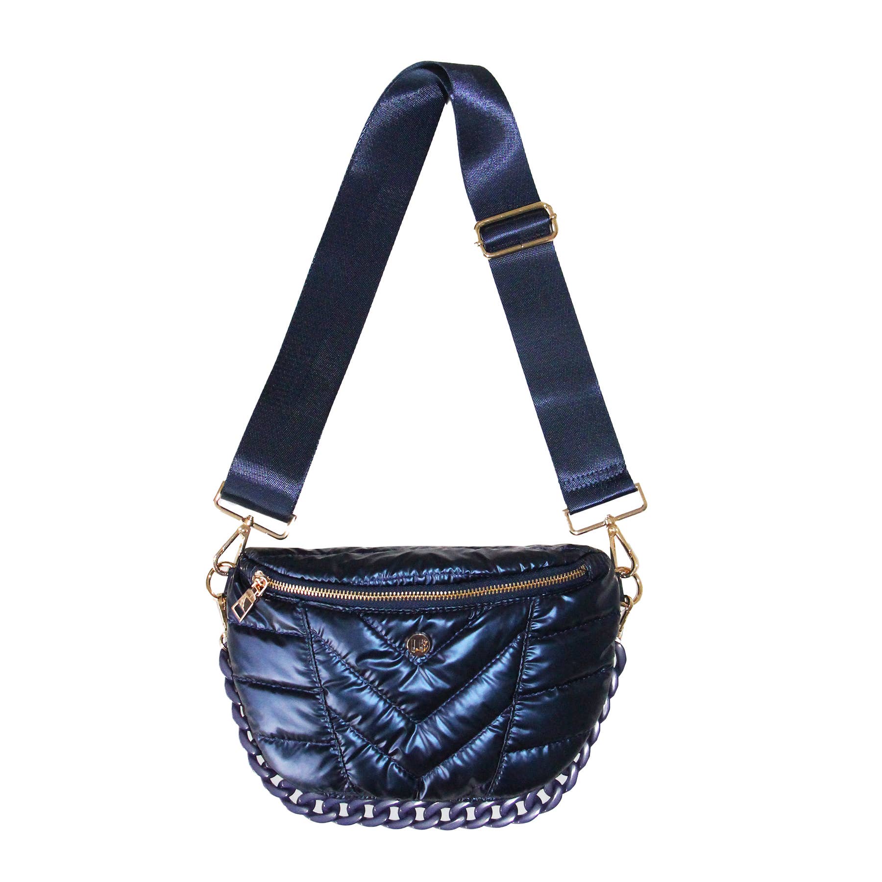 Nina Puffer Crossbody/Belt Bag - Sapphire