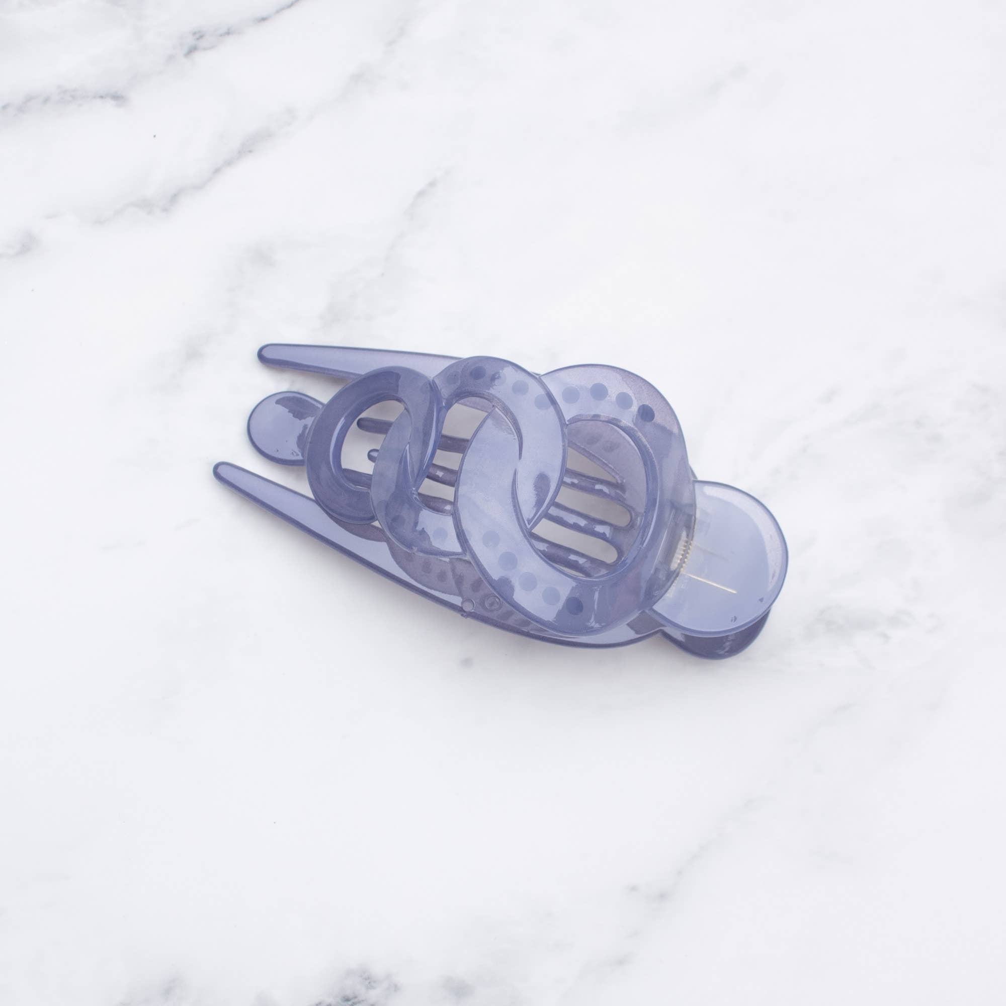 Glossy Geometric Hair Claw Clip