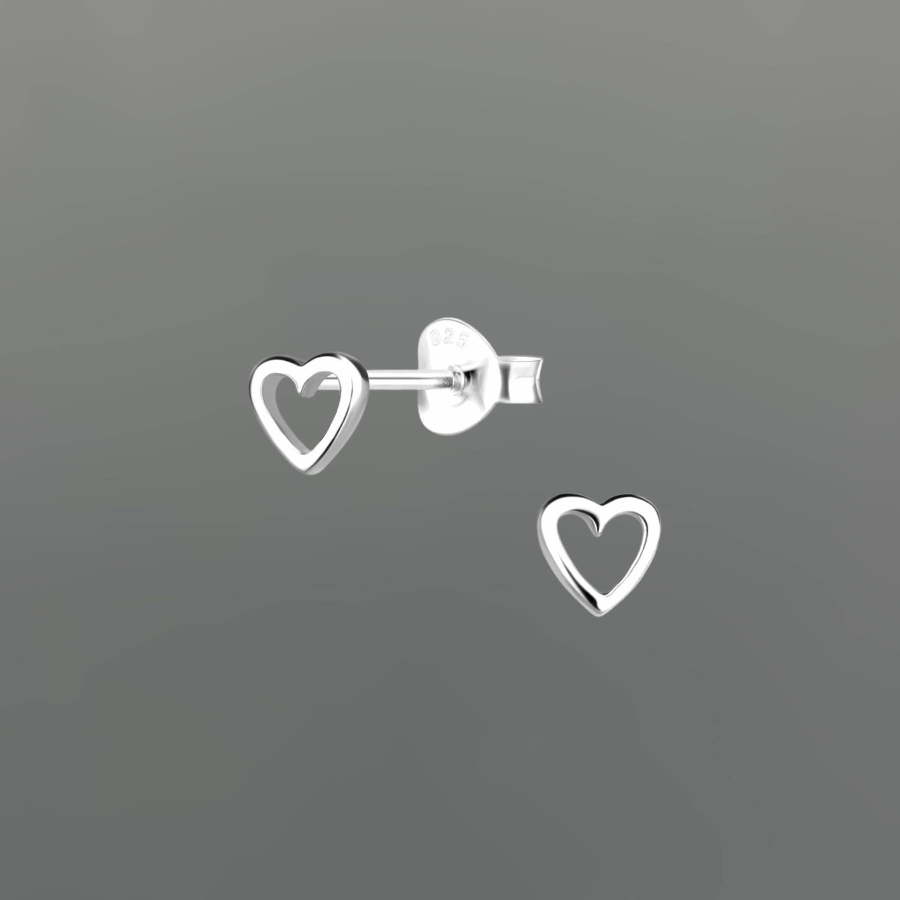 Baby Open Heart Studs