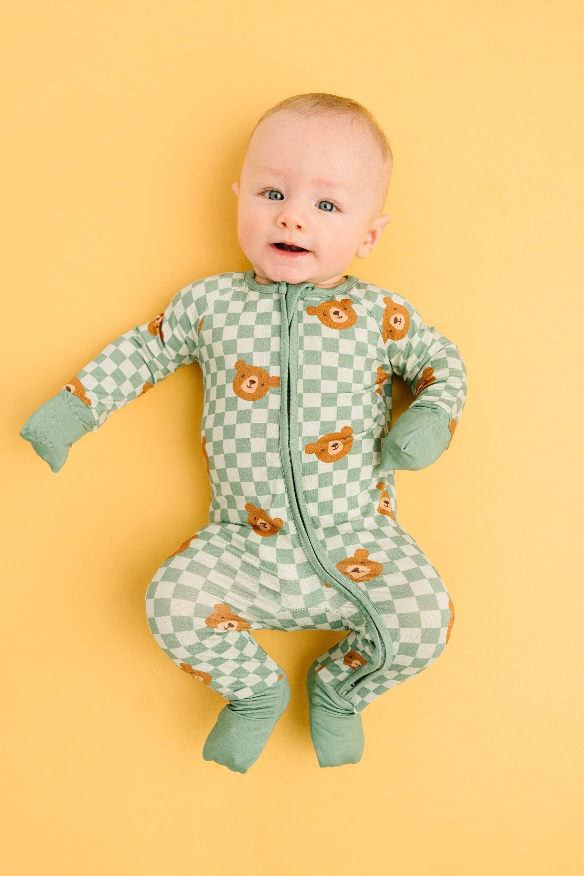 Baby Bamboo Sleeper - Teddy Bear