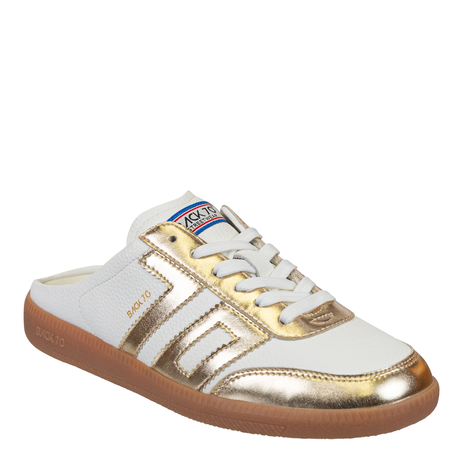 Gold Backless Sneaker