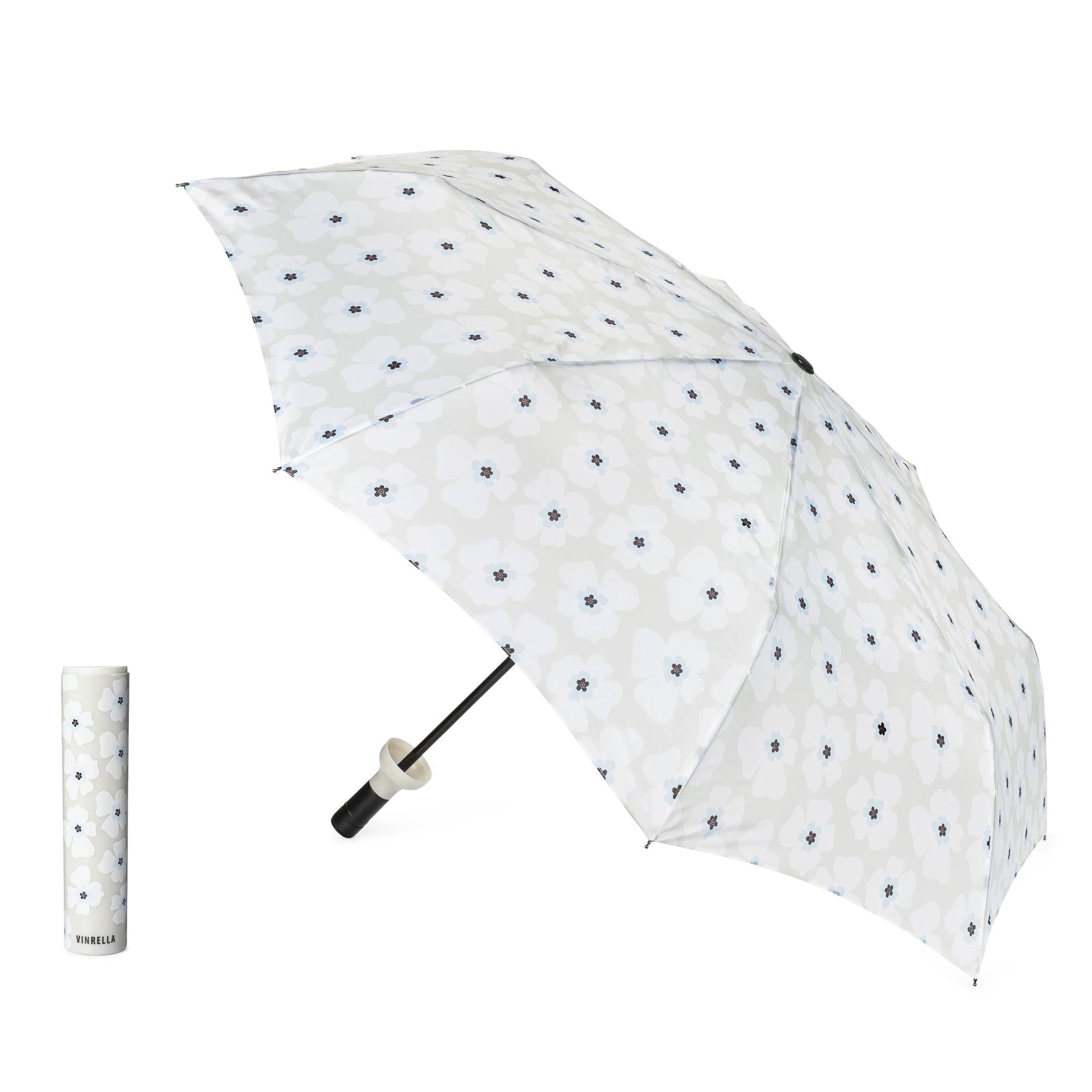 Wine Bottle Umbrella -Nikki on Grey