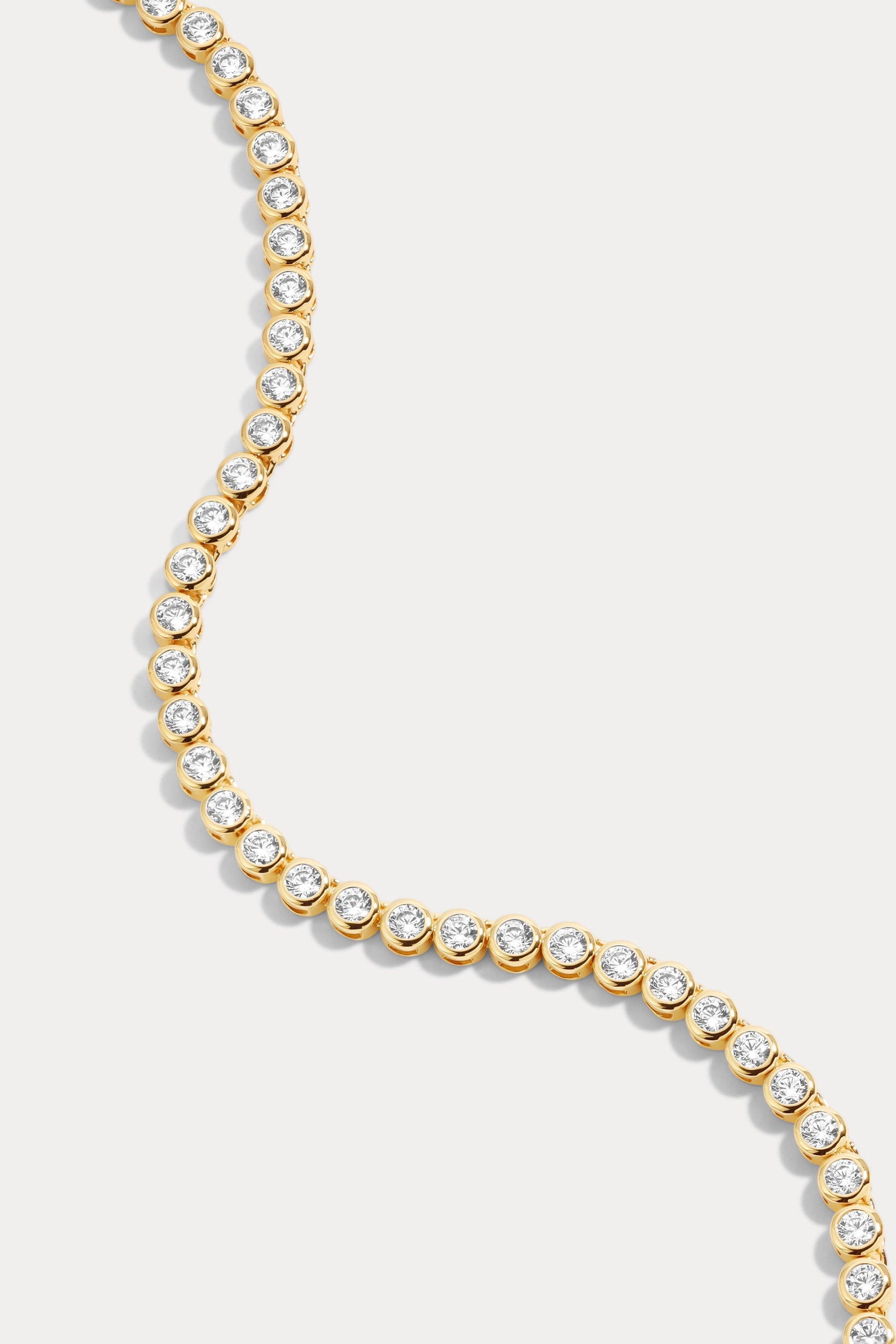Classic Bezel Tennis Necklace