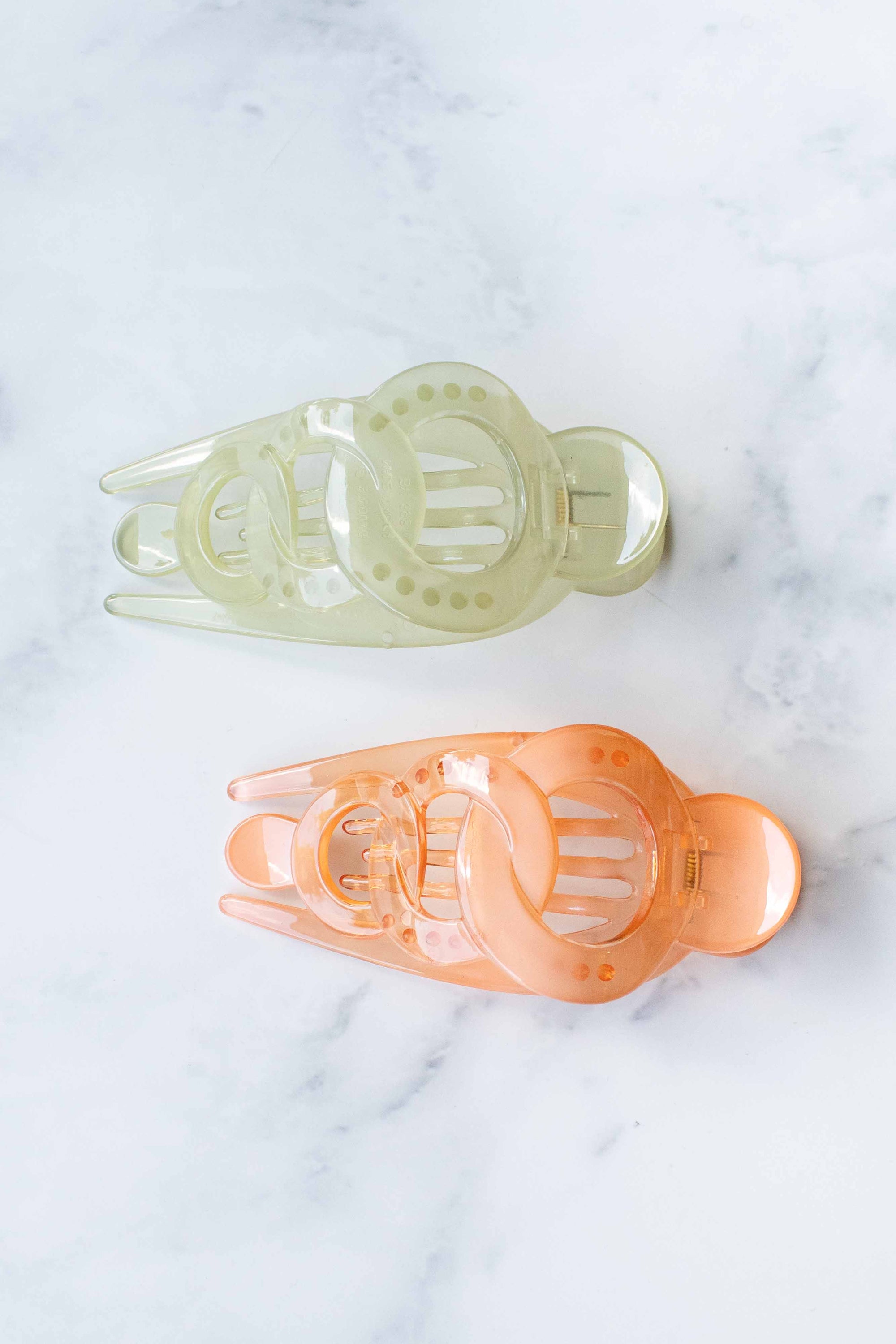 Glossy Geometric Hair Claw Clip