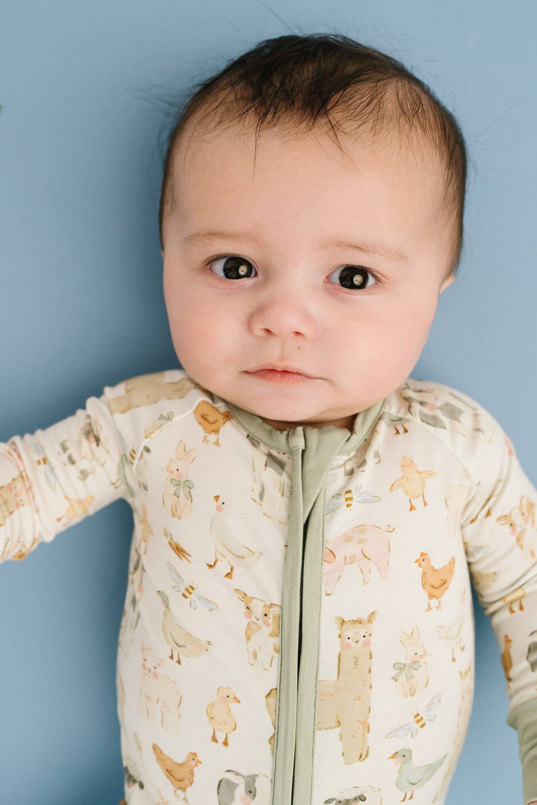 Baby Bamboo Sleeper - Spring Farm