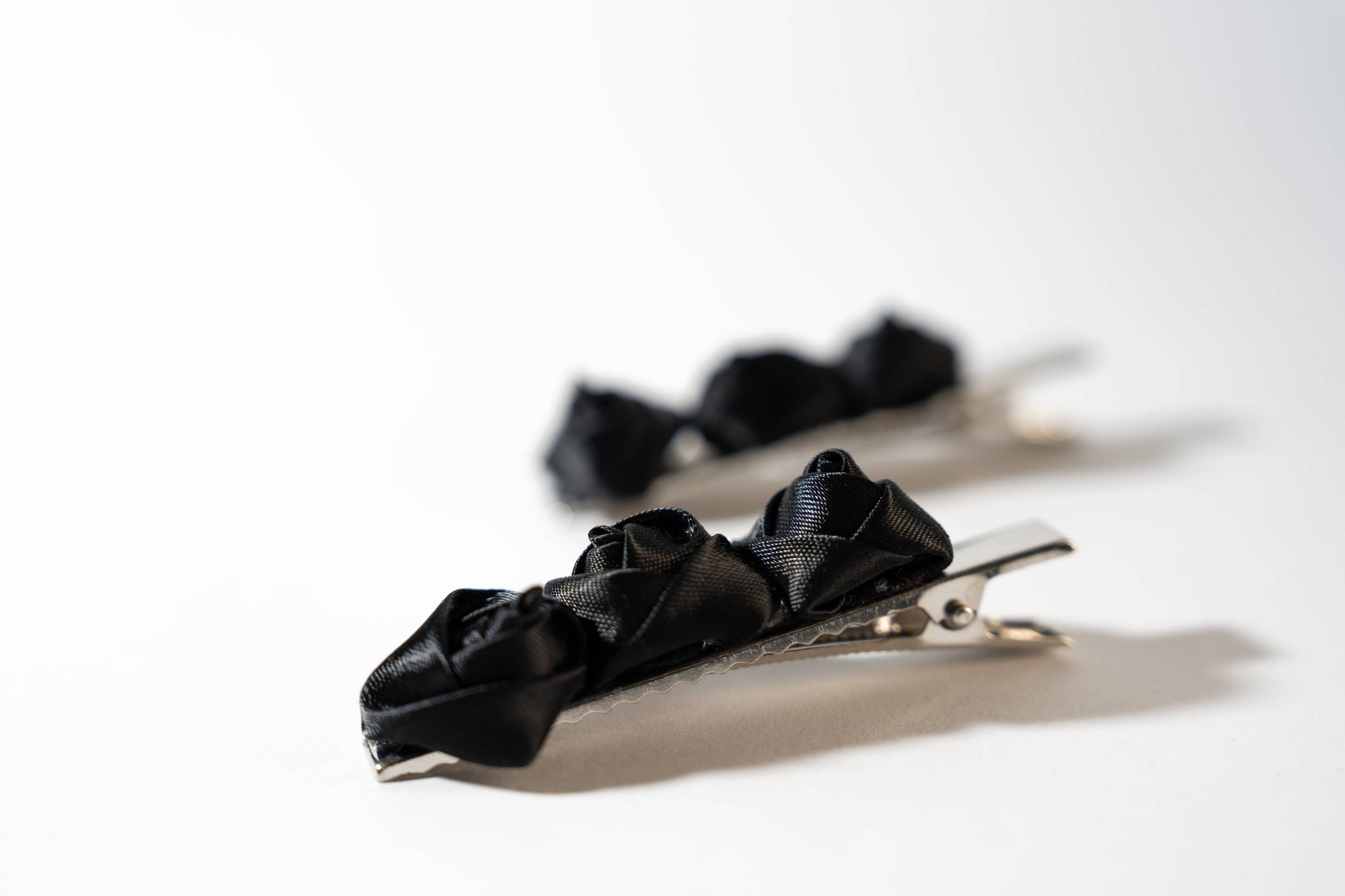 Satin Rose Hair Barrette