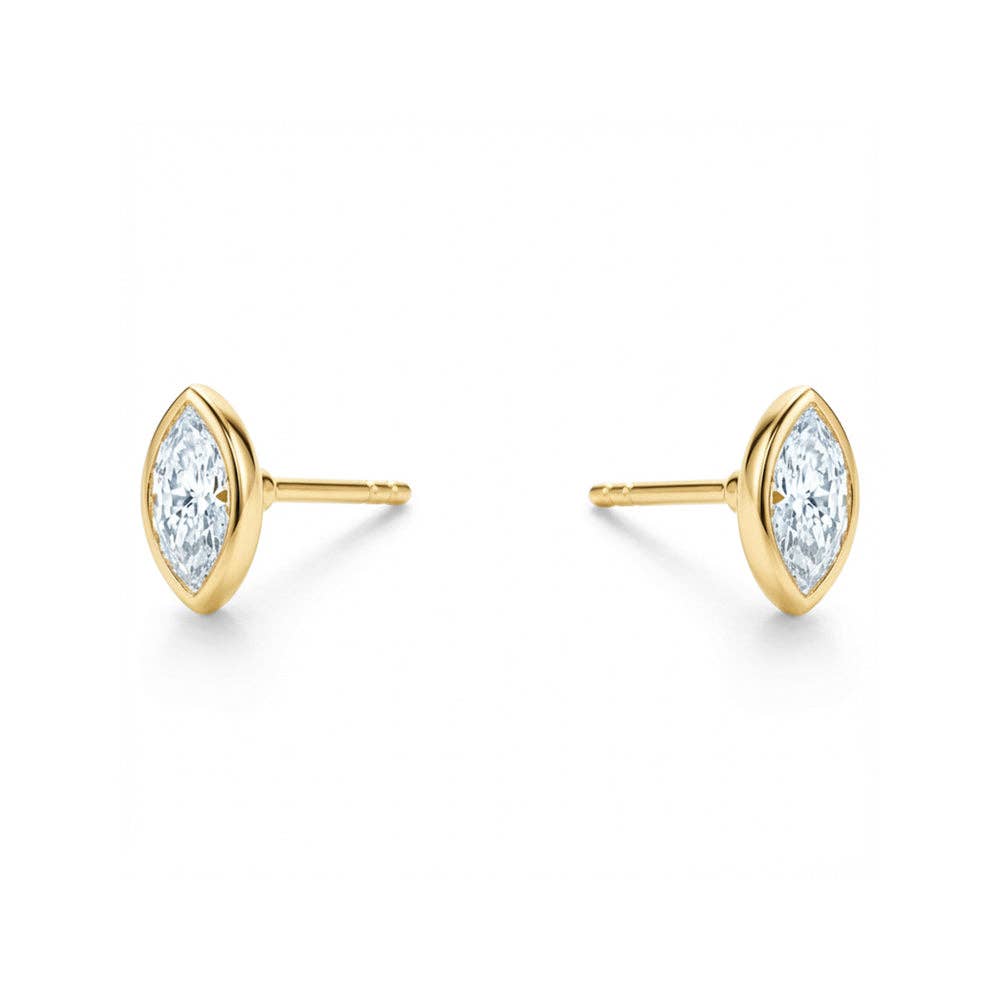 Marquis Bezel Studs