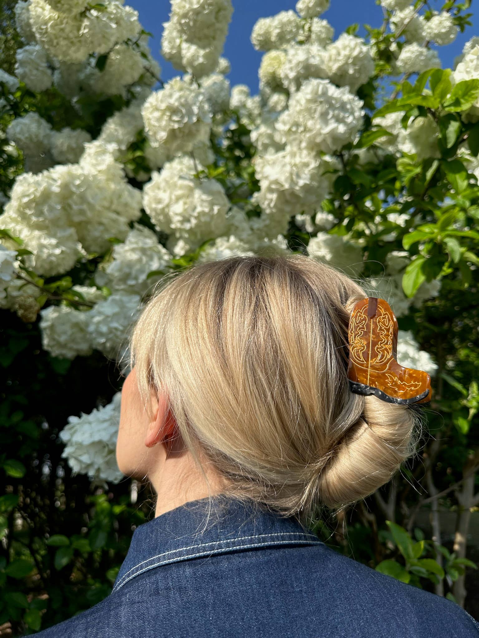 Western Cowboy Boot Hair Clip