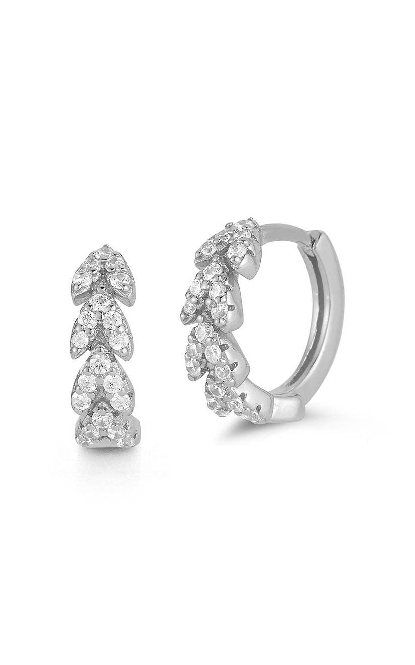 CZ Pavé Huggie Earring