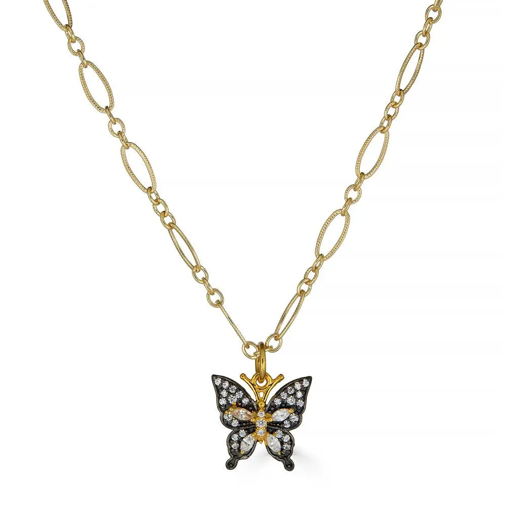 Diamond Butterfly Necklace