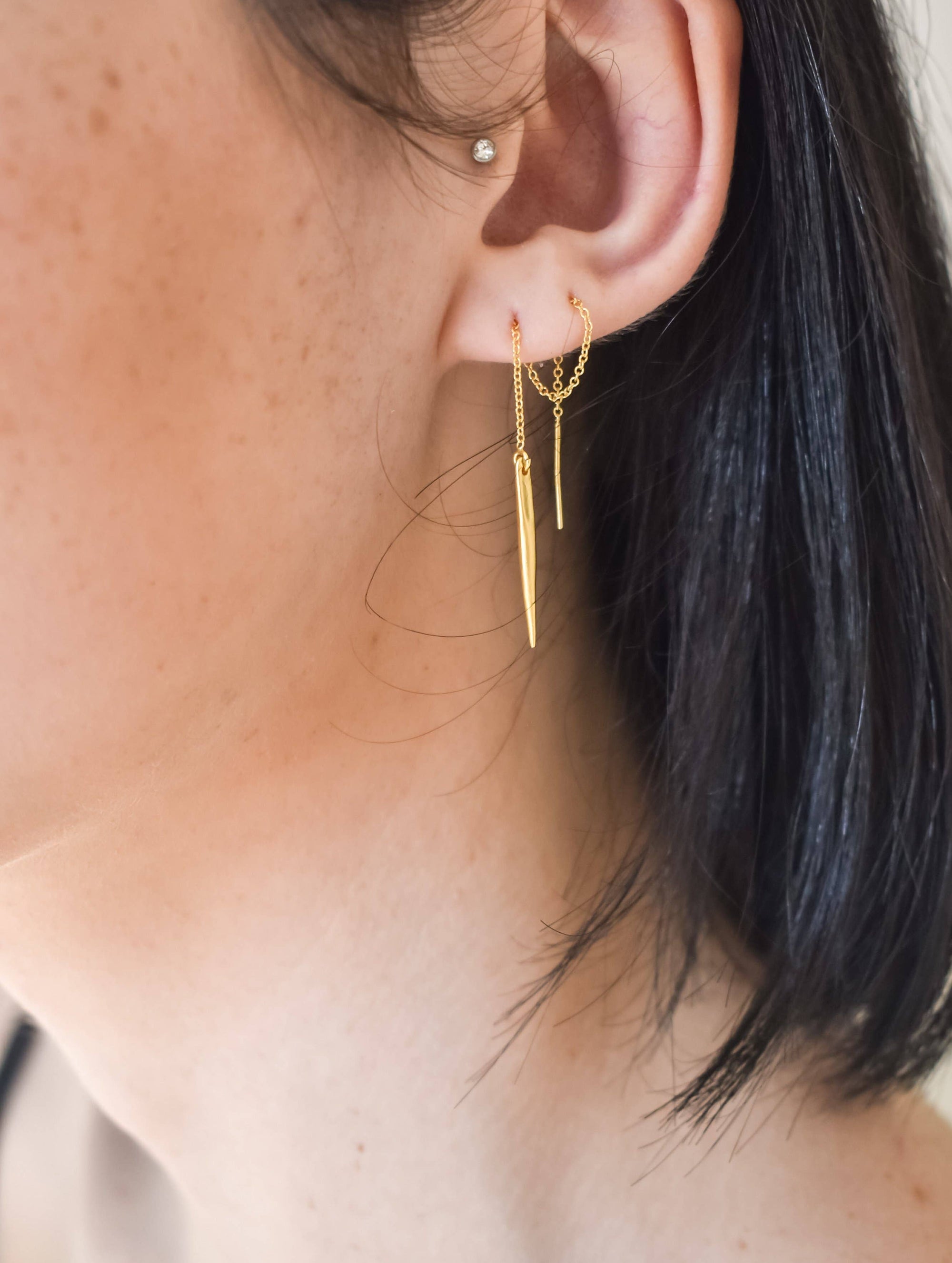 Spike Threader Earring