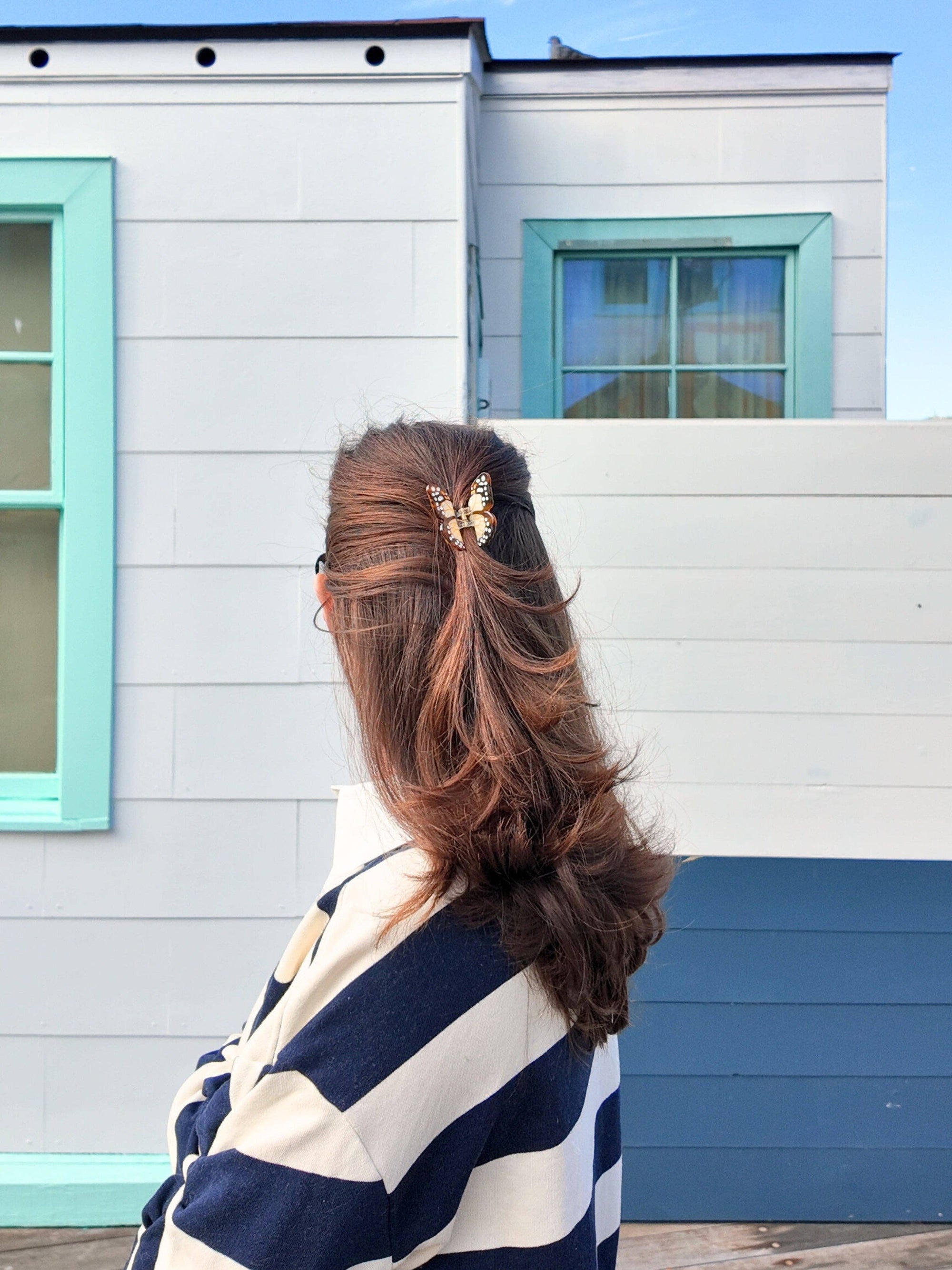 Mini Boho Monarch Claw Hair Clip