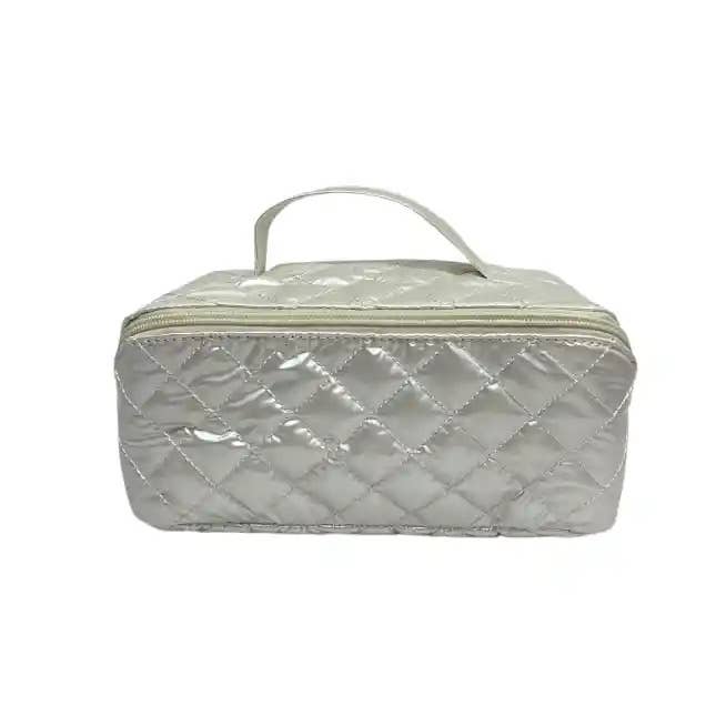 GlamZip Cosmetic Case -  Ivory 