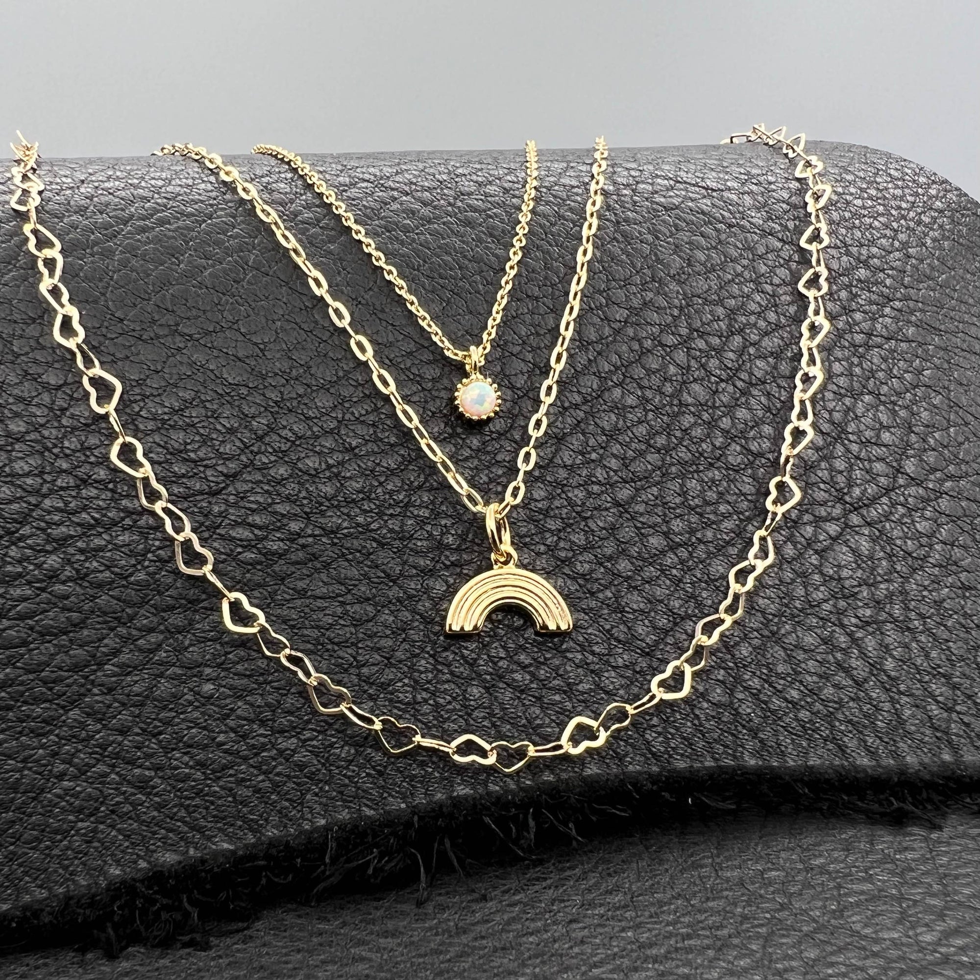 Mini Heart Link Necklace