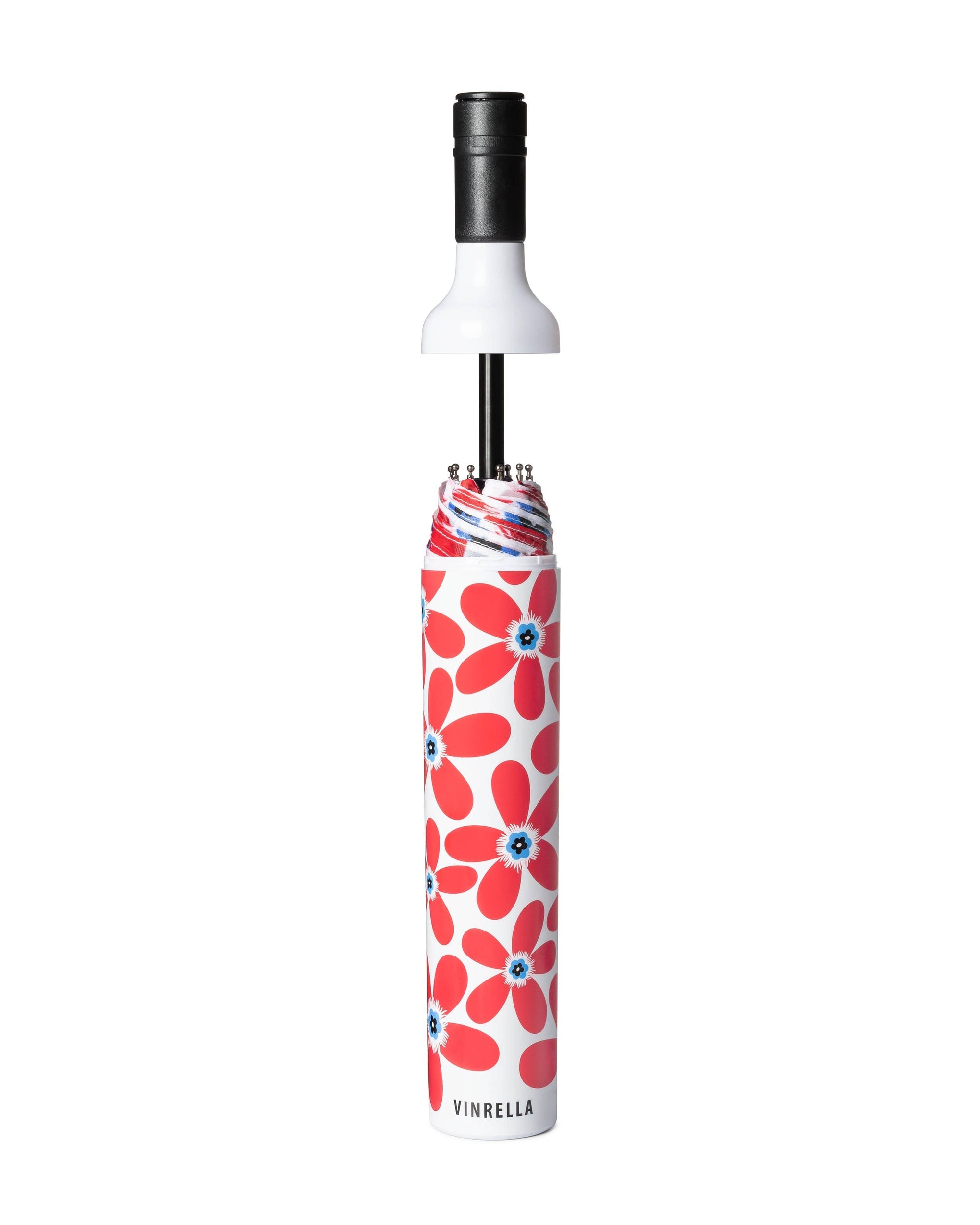 Wine Bottle Umbrella - Cherry Pop Floral