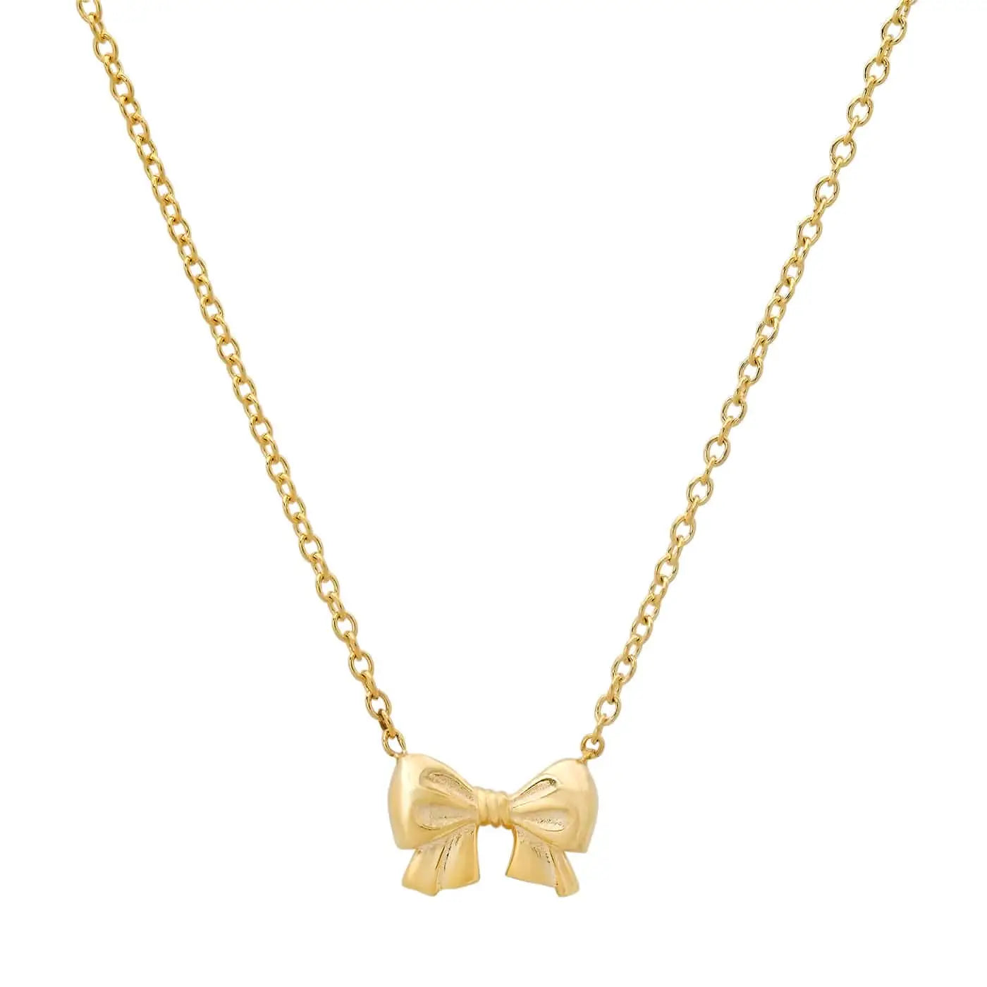 Gold Vermeil Bow Necklace