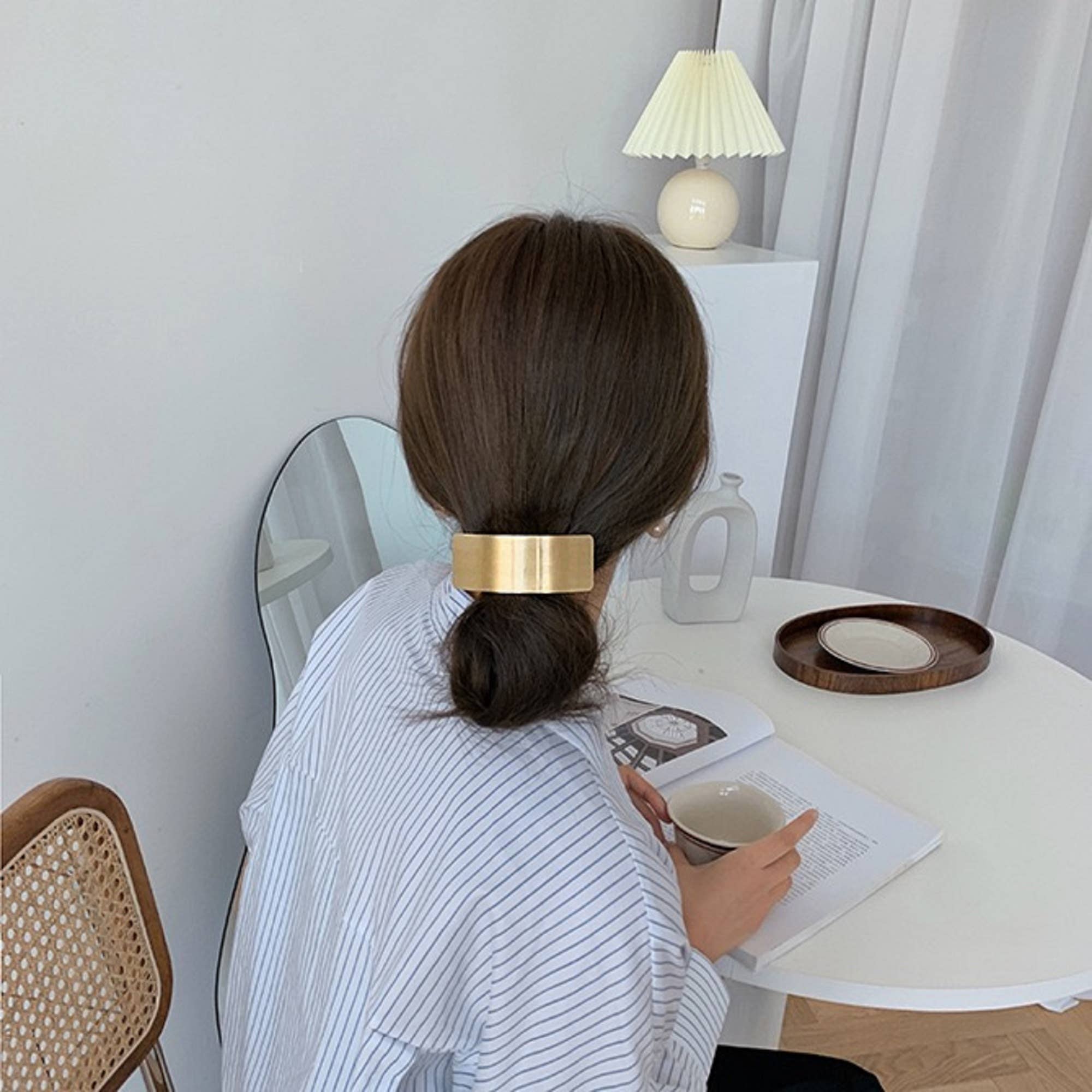 Geometric Gold Hair Clip