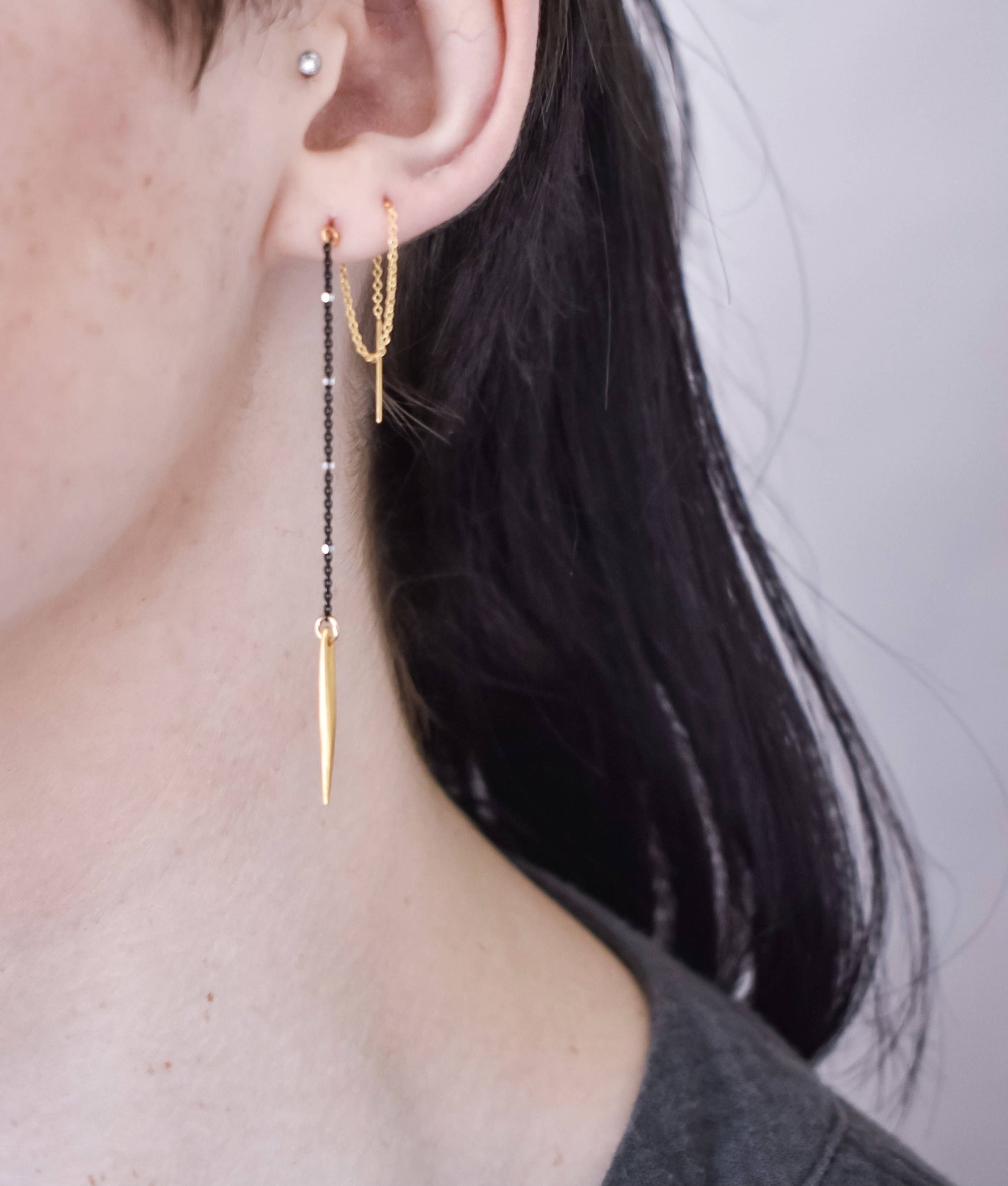 Spike Threader Earring