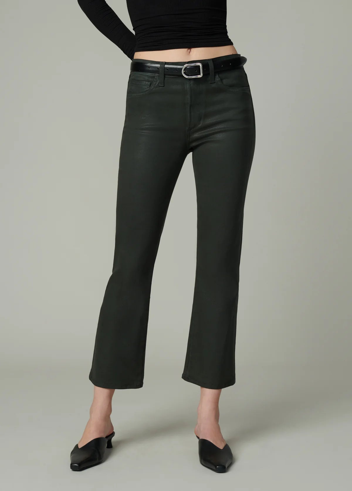 Callie Coated Cropped Bootcut