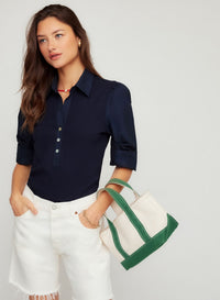 Camden Contrast Henley Top
