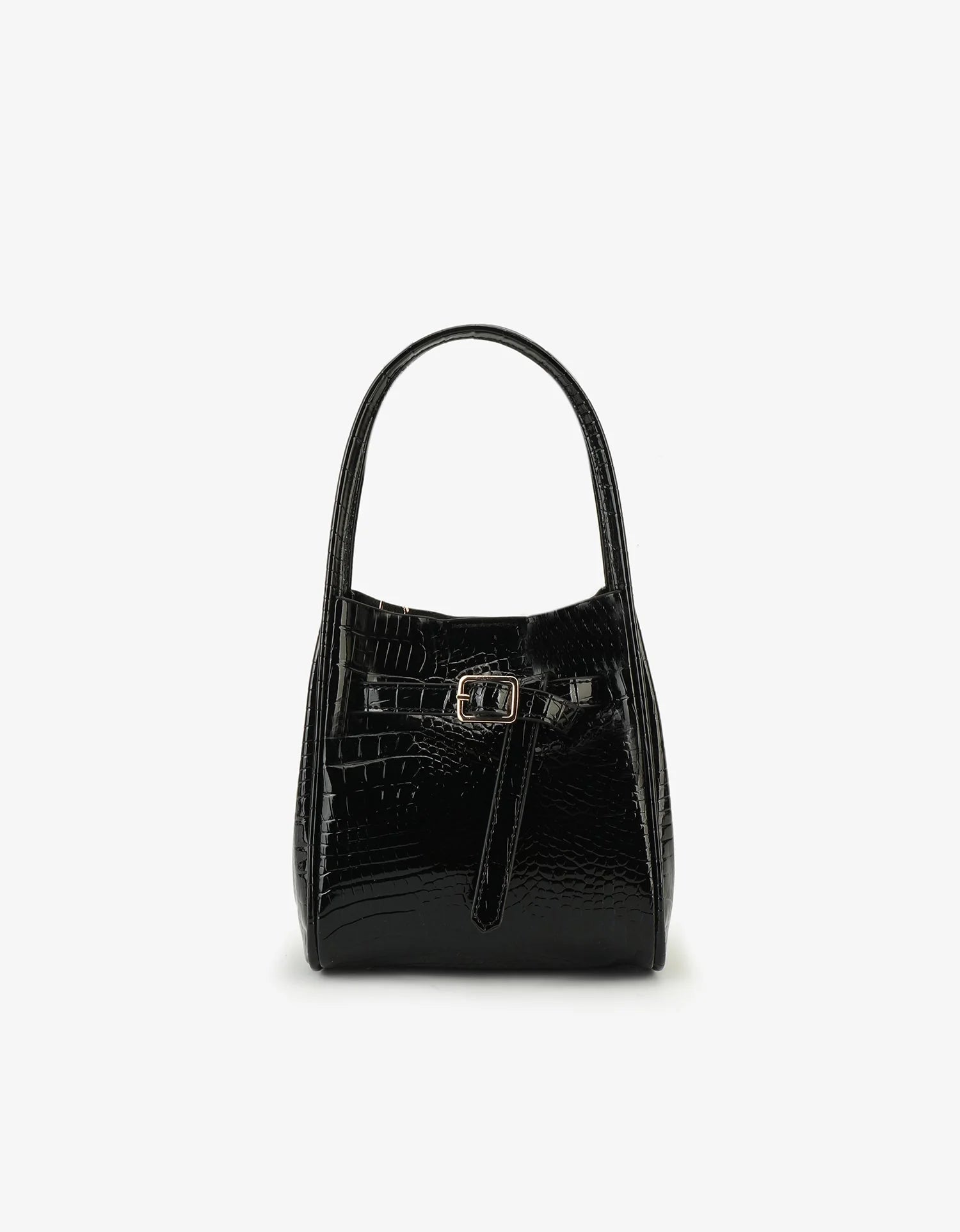 Hollace Croc Patent with Buckle