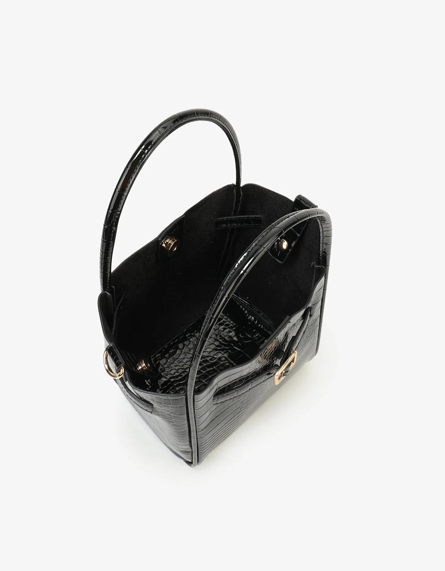 Hollace Croc Patent with Buckle