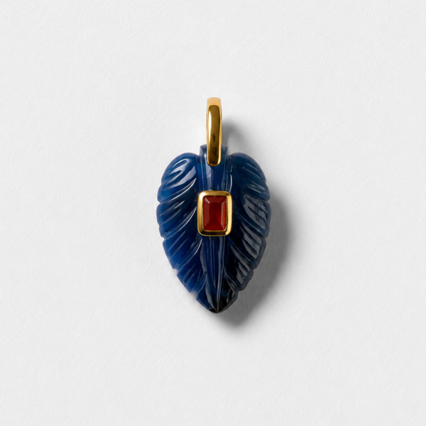 Citrine & Blue Iolite Plumita Necklace