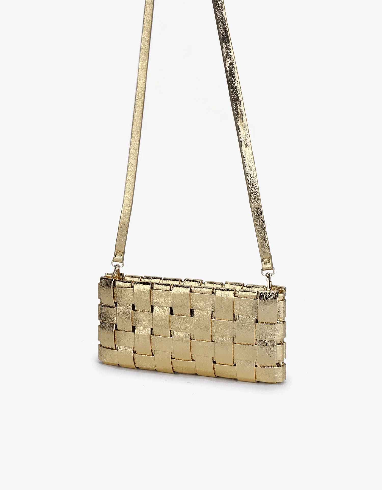 Lindy Clutch - Metallic Gold