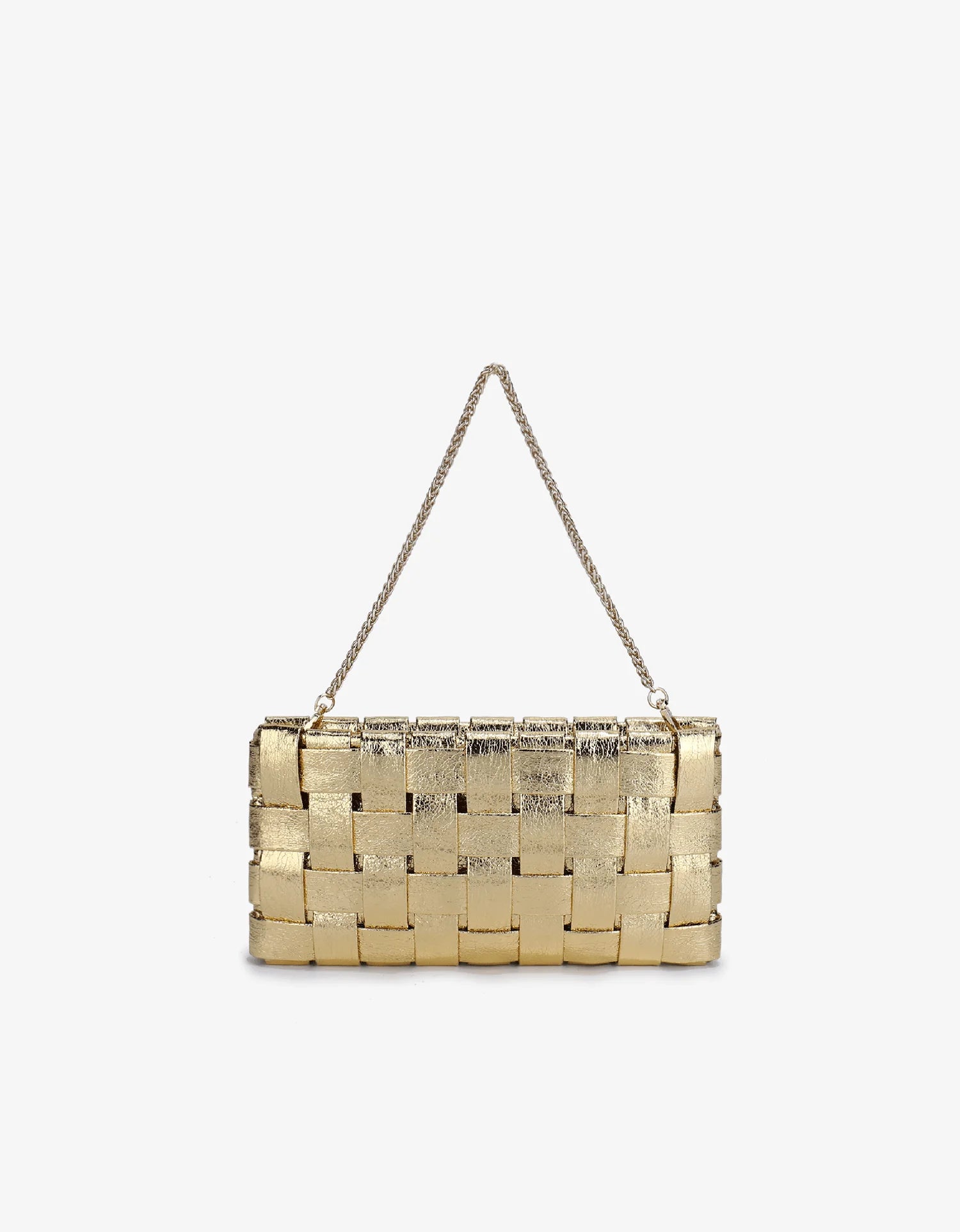 Lindy Clutch - Metallic Gold