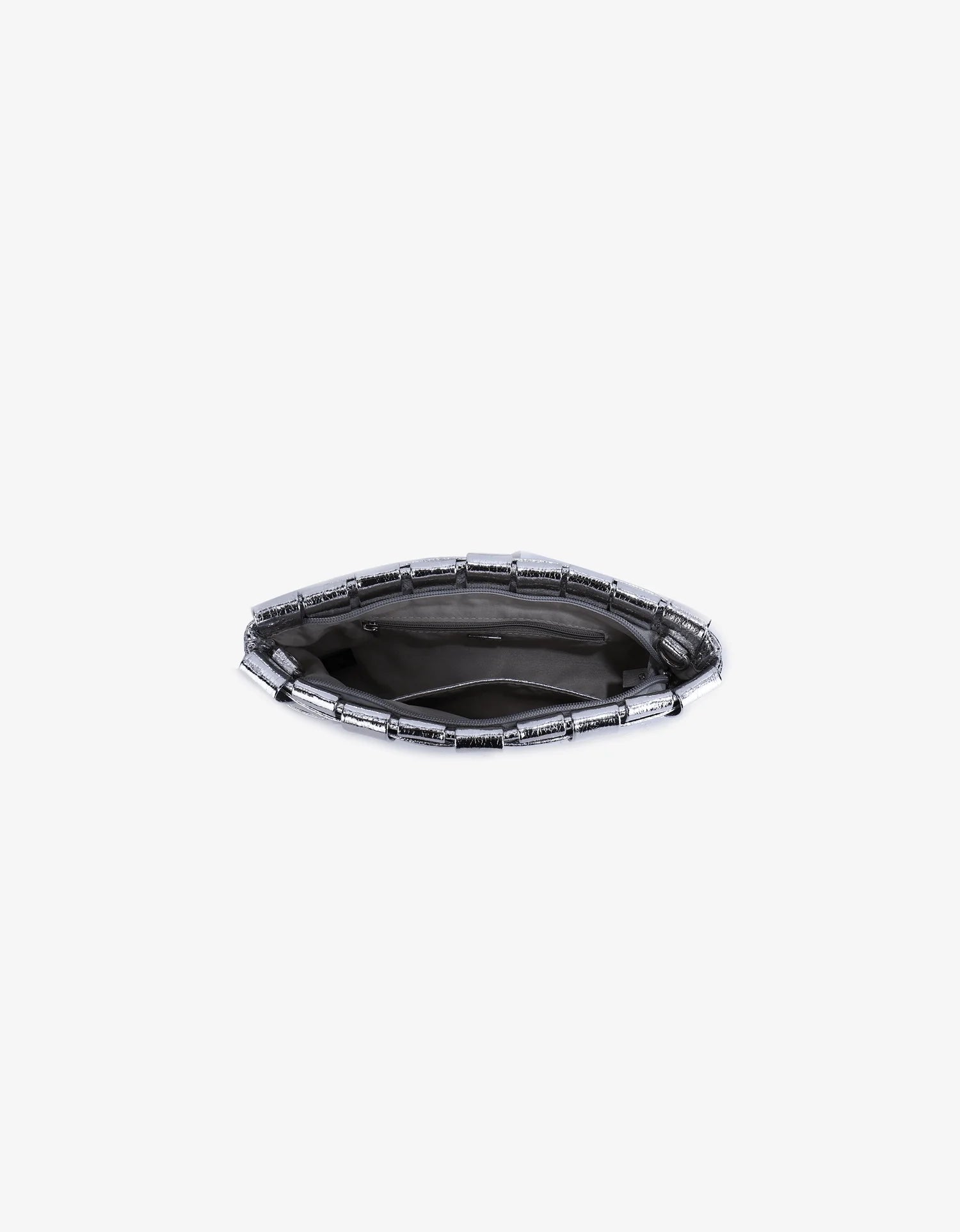 Lindy Clutch - Metallic Silver