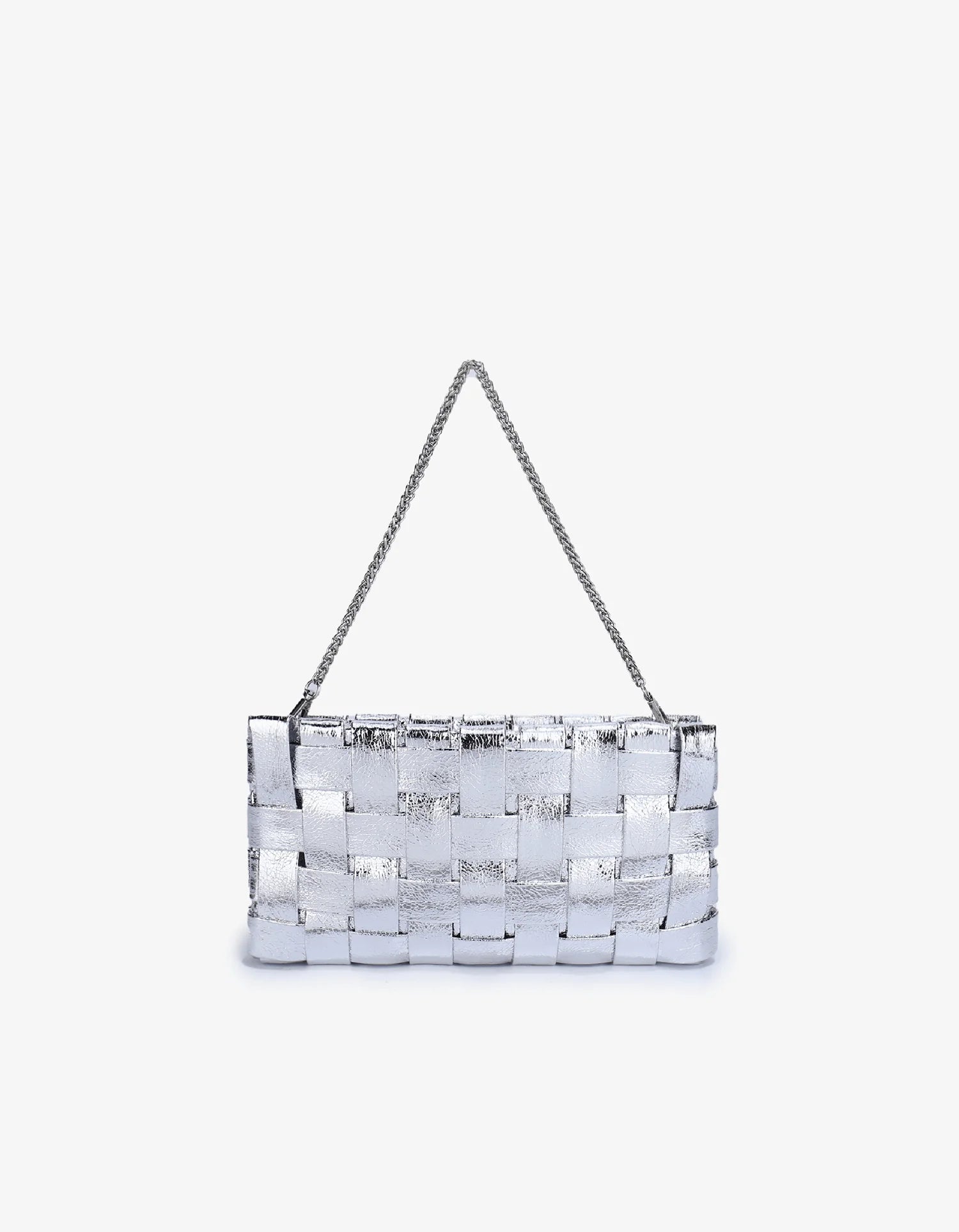 Lindy Clutch - Metallic Silver