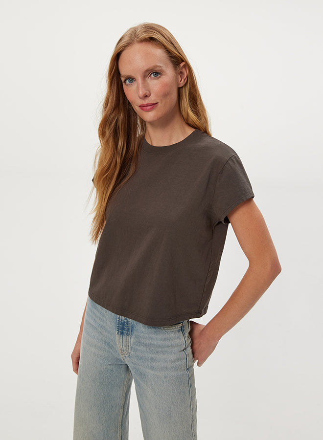 SOLENE BOXY HIGH CREW TEE
