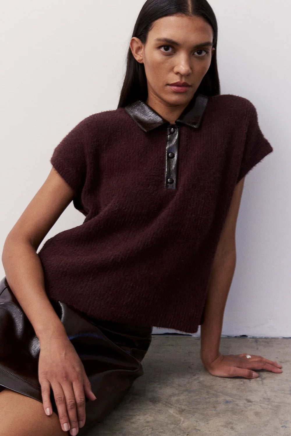 Lydie Mix Media Top