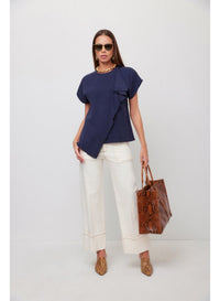 Patch Pocket Cuffed Jeans