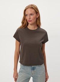 SOLENE BOXY HIGH CREW TEE