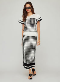 Zoe Crochet Midi Skirt