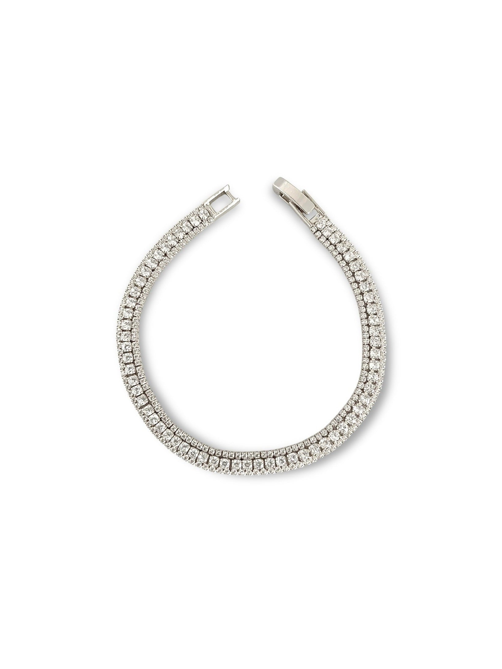 Triple Tennis Bracelet