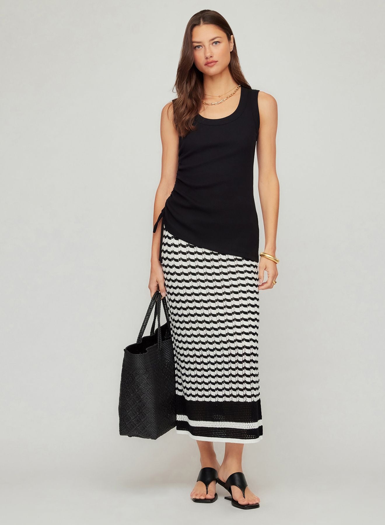 Zoe Crochet Midi Skirt