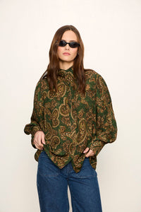 UMA HIGH NECK SILK SHIRT