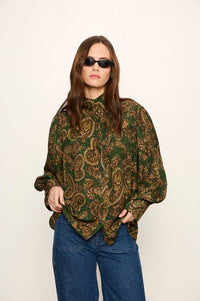 UMA HIGH NECK SILK SHIRT