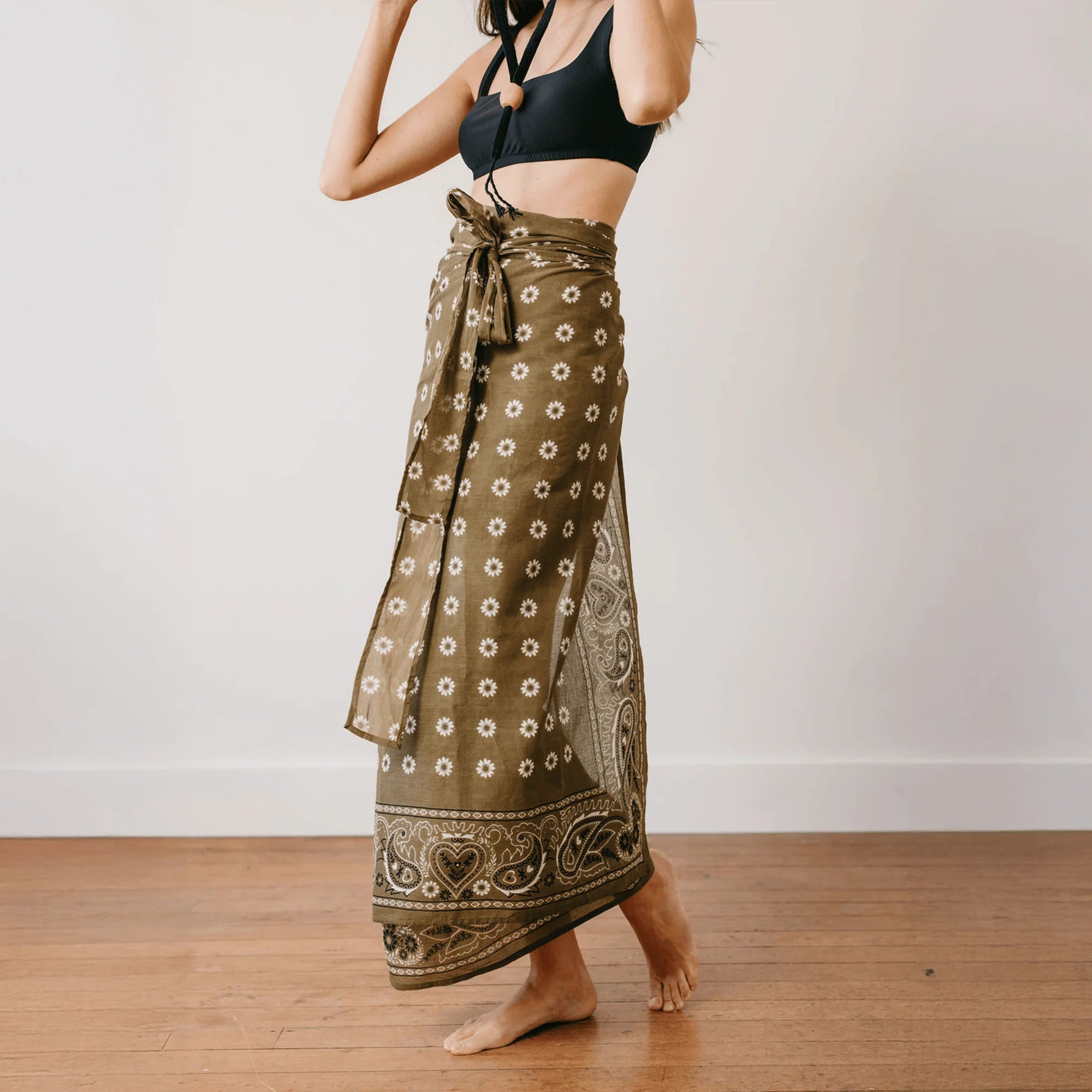 Bandanna Tie Wrap Skirt